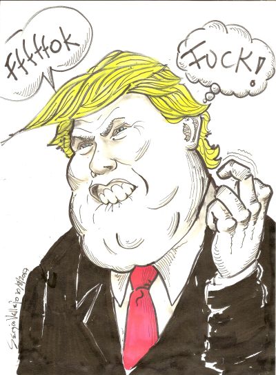 Caricature Donald Trump - Sergio Vallejo