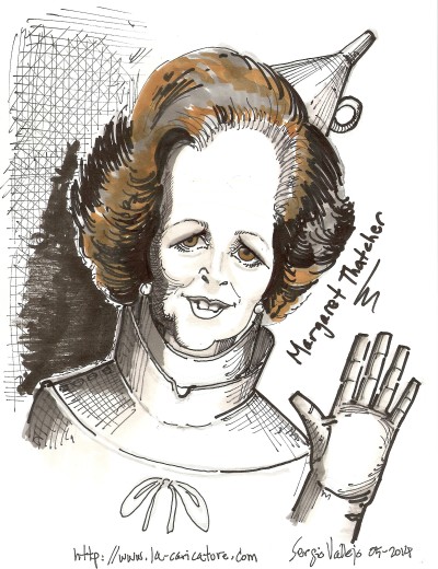 Margaret Thatcher - la-caricature.com - Sergio Vallejo