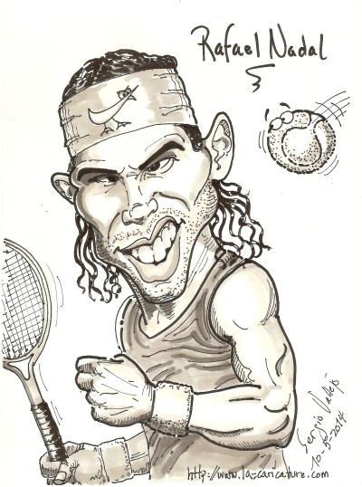 Rafael Nadal - La Caricature - Sergio Vallejo