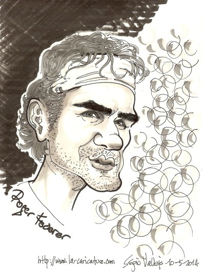 Roger Fdrer - La Caricature - Sergio Vallejo